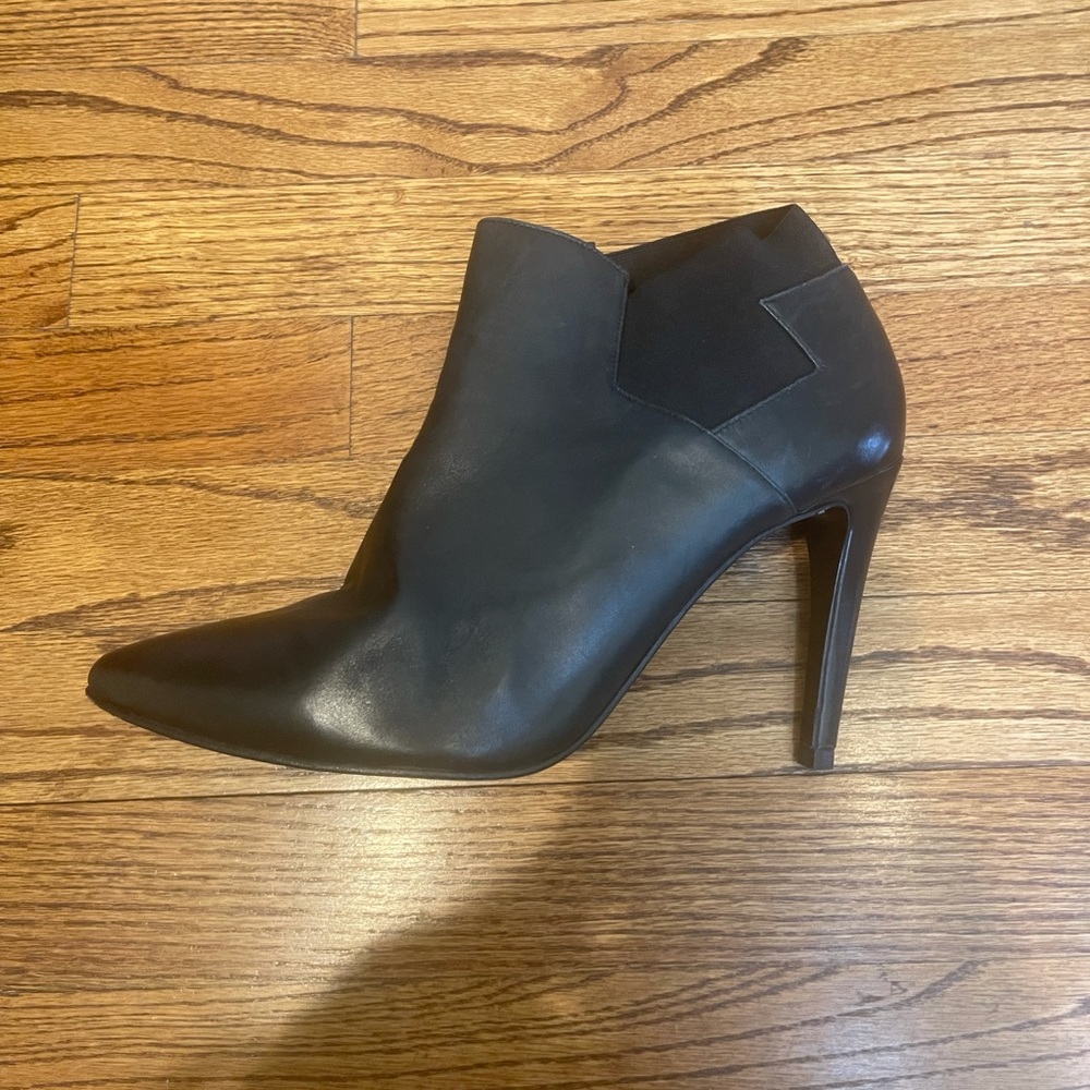 Rena Lange Black Leather Booties